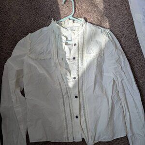 Sezane white blouse